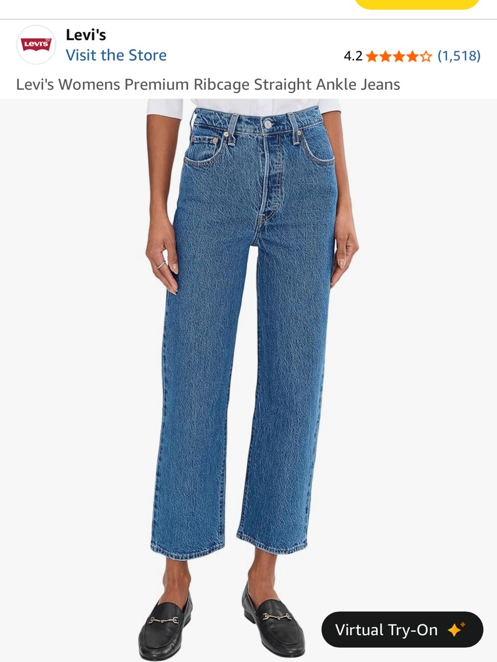 Levi's Women's Ribcage Straight Ankle Jeans - Blue Denim